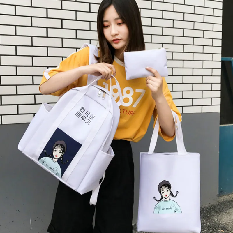 Новый рюкзак 2019 модный холщовый женский дорожная женская сумка через плечо