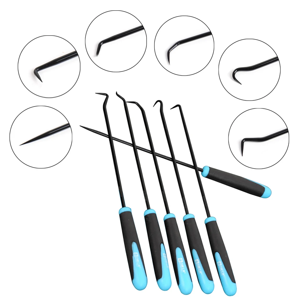 

6PCS/Set of 240mm Pick Hook Set Durable Extra Long O-Ring and Seal Remover Craft Hobby Tool Color Randomly