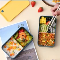 portable lunch box plastic bento box with movable compartments lunch boxes for kids office workers fruit food container boxs