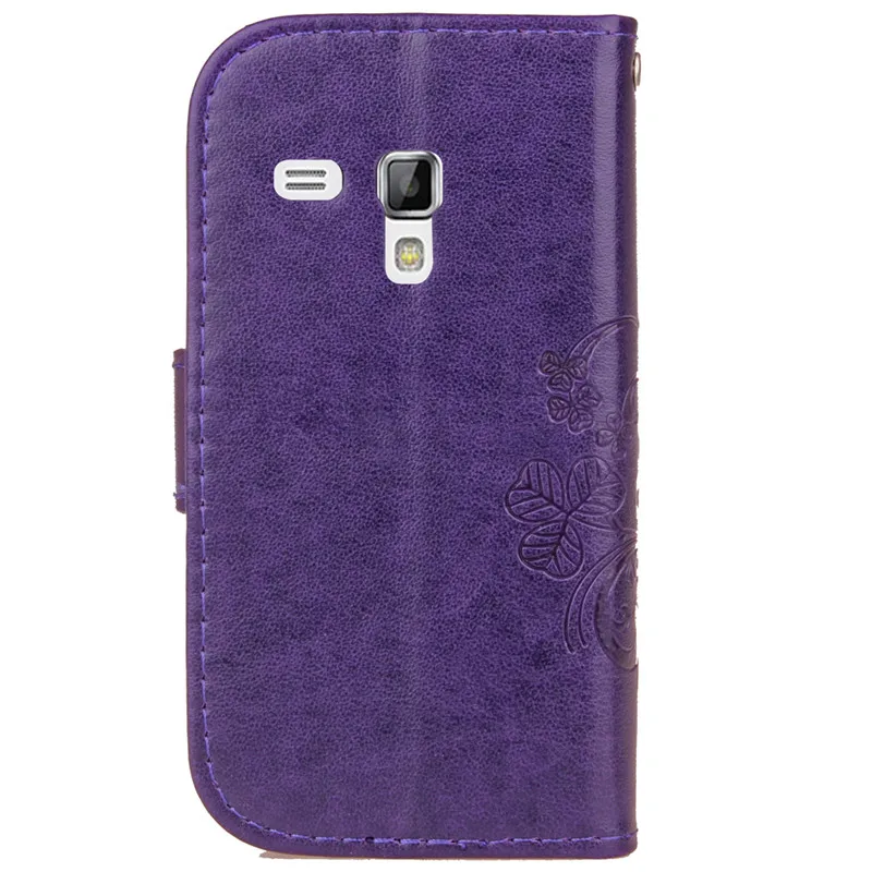Роскошный кожаный чехол-бумажник с откидной крышкой для Samsung Galaxy S Duos GT S7562 GT-S7562 7562