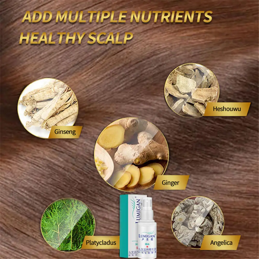 

30ml Natural Hair Care Spray Essence Anti Hair Fall Loss Treatment Grow Hair Mask Essential Hair Growth Essence Makeup Tools