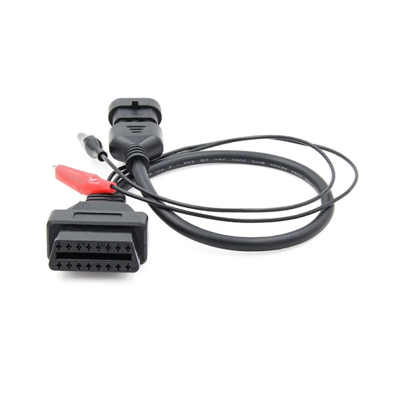 

For Fiat / Alfa/ Lancia 3 Pin to 16 Pin OBDII OBD2 connector Adapter Auto- Car Cable For Fiat 3pin Female Diagnostic Cable