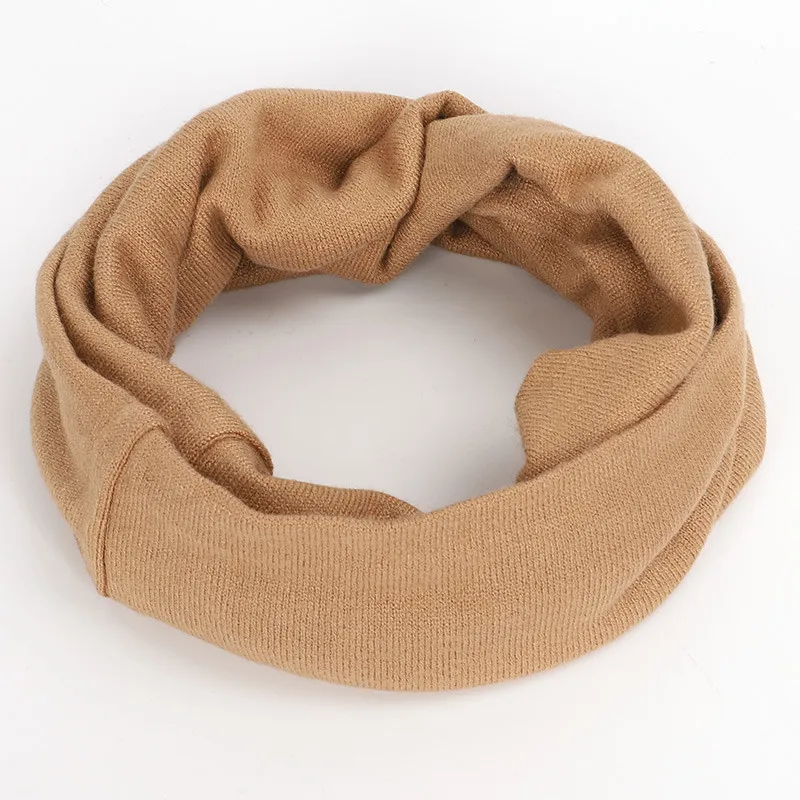 brown scarf 1 шт. зимние теплые матовый однотонное бархатное хлопковое мягкая для Шеи Теплее Круг капота петли шаль-снуд уличный шарф для Для мужчин Для женщин - Цвет: brown scarf