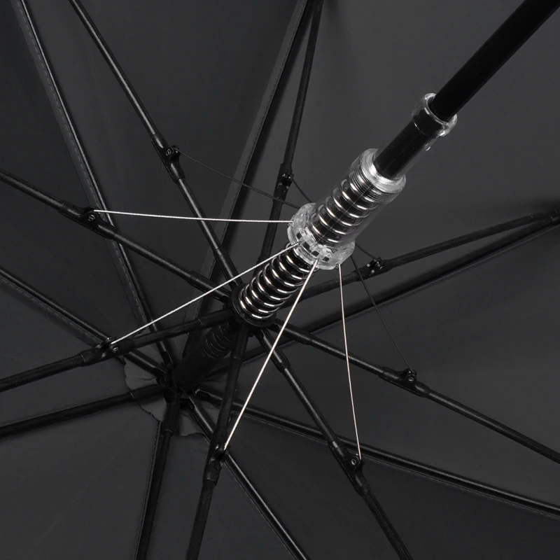 Comprare Retro Nero Ombrello Parasole Automatico Lungo Di Affari Golf Ombrellone Ombrellone Antivento Degli Uomini Sombrillas Parasole BY50LU