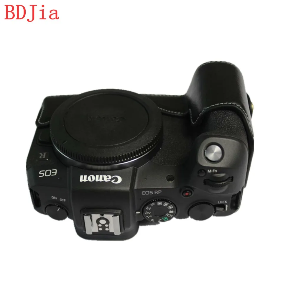 2019 Натуральная Воловья кожа корпуса для половины камеры база Canon EOS RP с отверстием