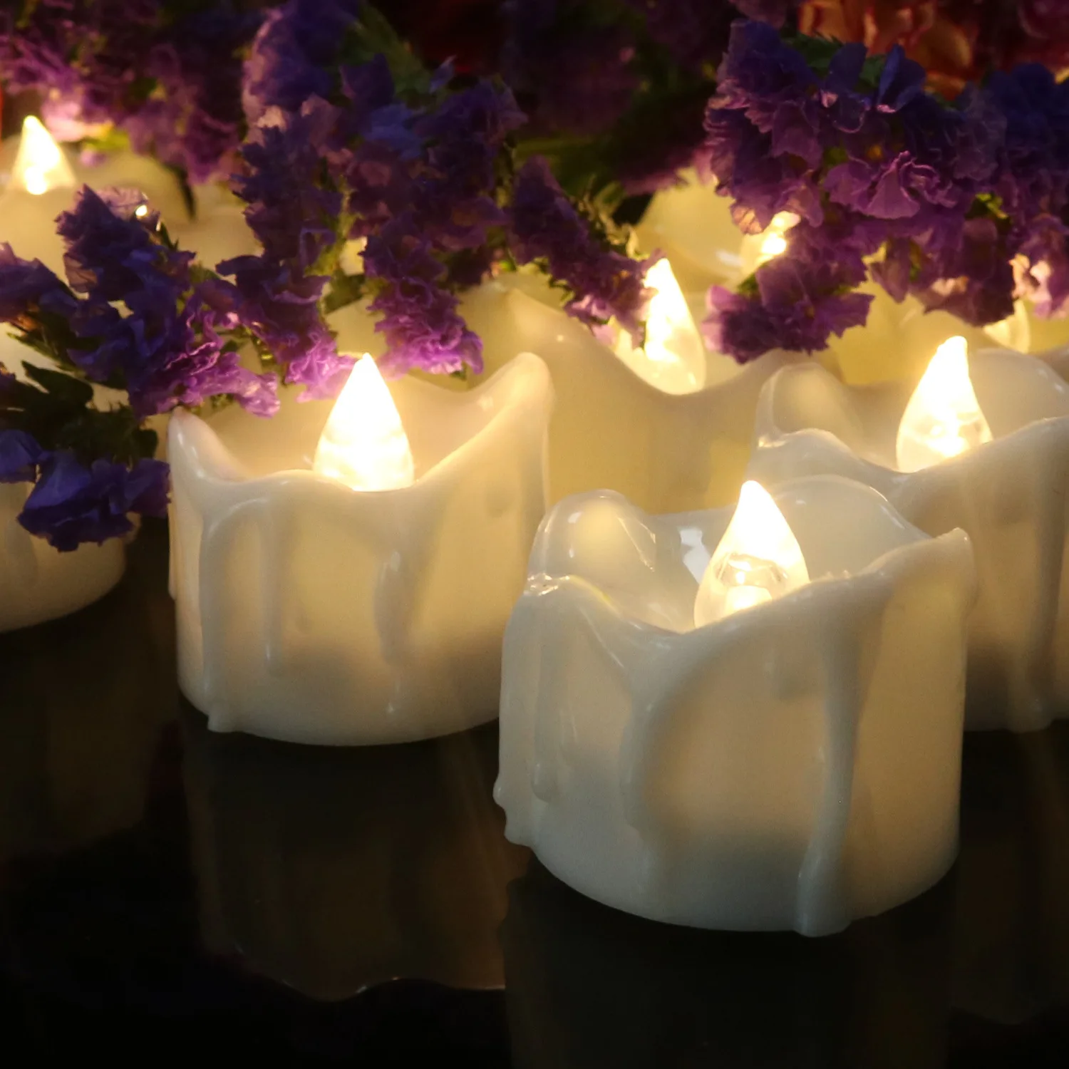 

Romantic wedding confessions decorated candle electronic candle Christmas LED candle party decoration