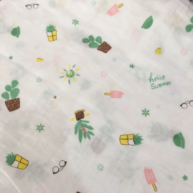 8 2pcs/set Newborn Baby Blanket Cotton Bamboo Blanket Cartoon Patterns Multi-use Infant Towel Baby Muslin Swaddle Wrap - Цвет: 8