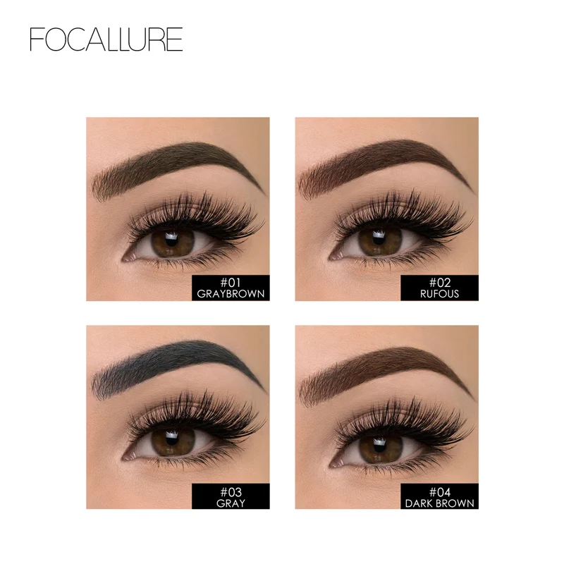 FOCALLURE карандаш для бровей косметика ТИНТ макияж 3 в 1 долговечные водостойкие