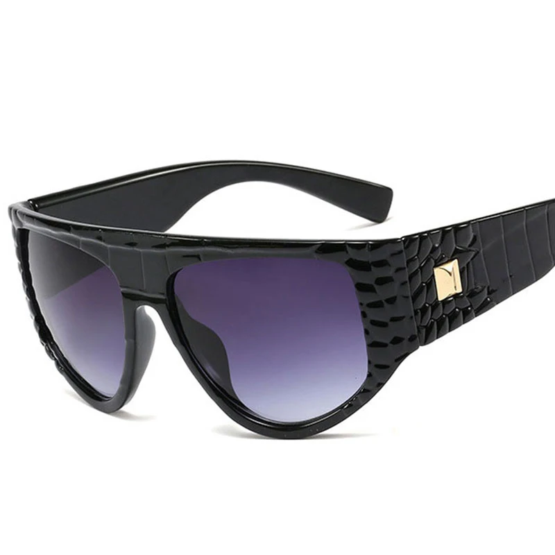 

Veshion Oversized Goggle Snakeskin Sunglasses Men Women Fashion UV400 Glasses