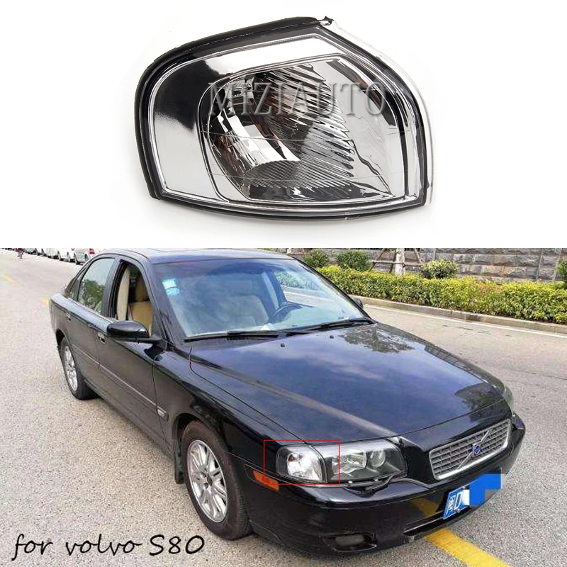 Передний угол светильник s для Volvo S80 1999 2000 2002 2005 2006 поворота головной маркер