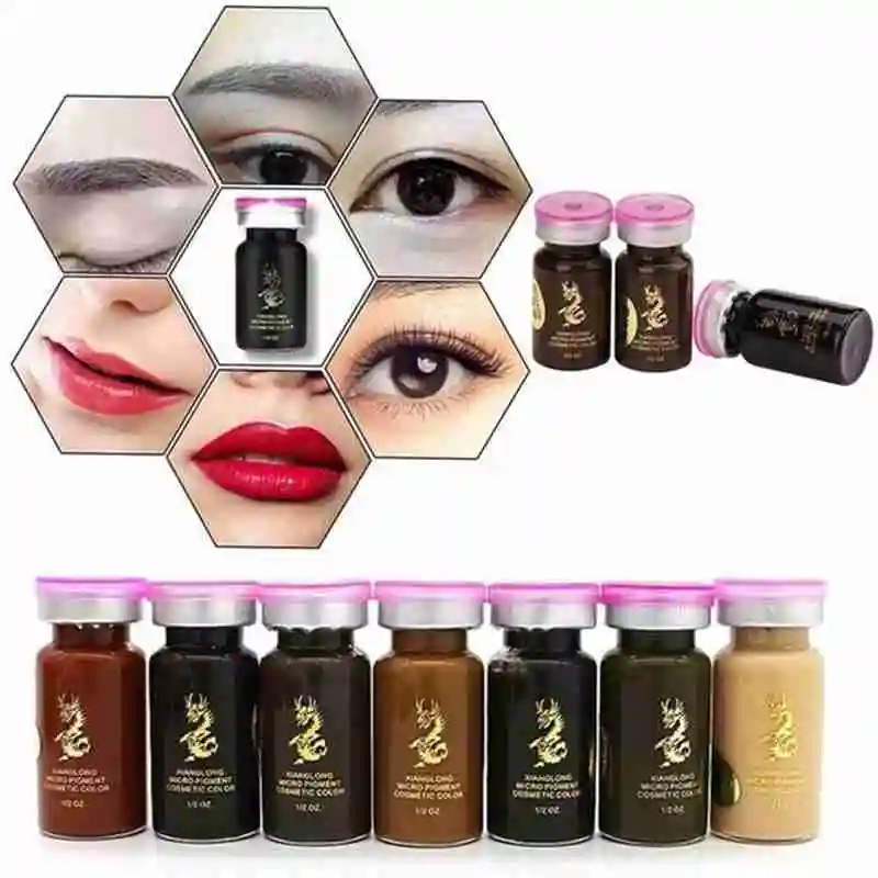 

2020 New Semi Permanent Eyebrow Tattoo Ink Durable Pigment Emulsions Supplies Microblading Makeup Coloring Beauty Tool B9C1