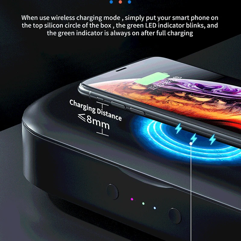 

Lamp UV Case 10W Wireless Charger UV Light Sterilizer Fast Charging UV Lamp Disinfection Box Phone Electronic Cleaner