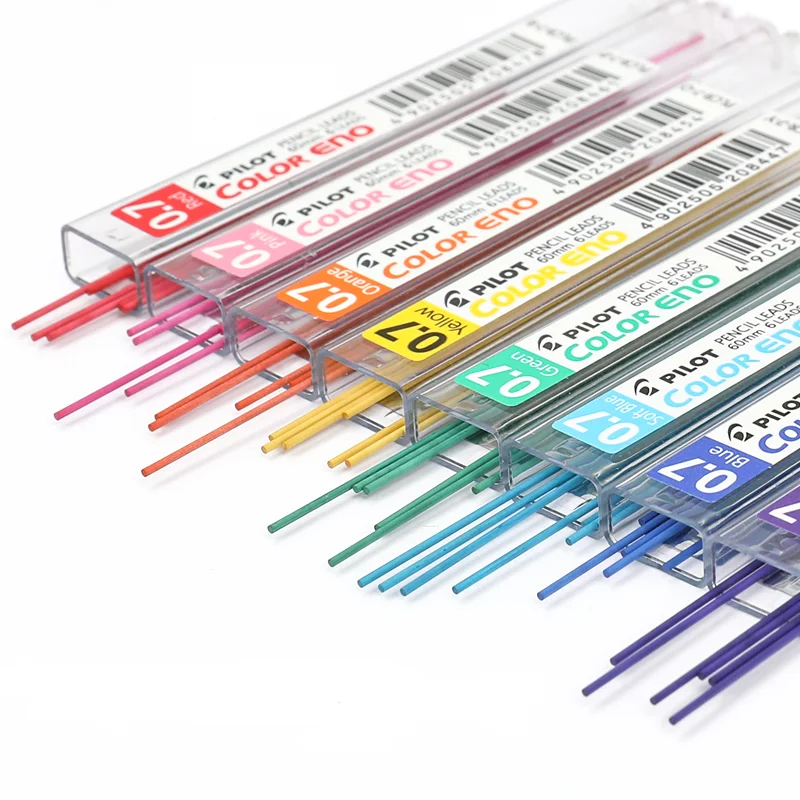 

PILOT Color ENO 0.7 Mechanical Pencil Lead REFILLS PLCR-7 8 colors 3 Mixed Colour Leads