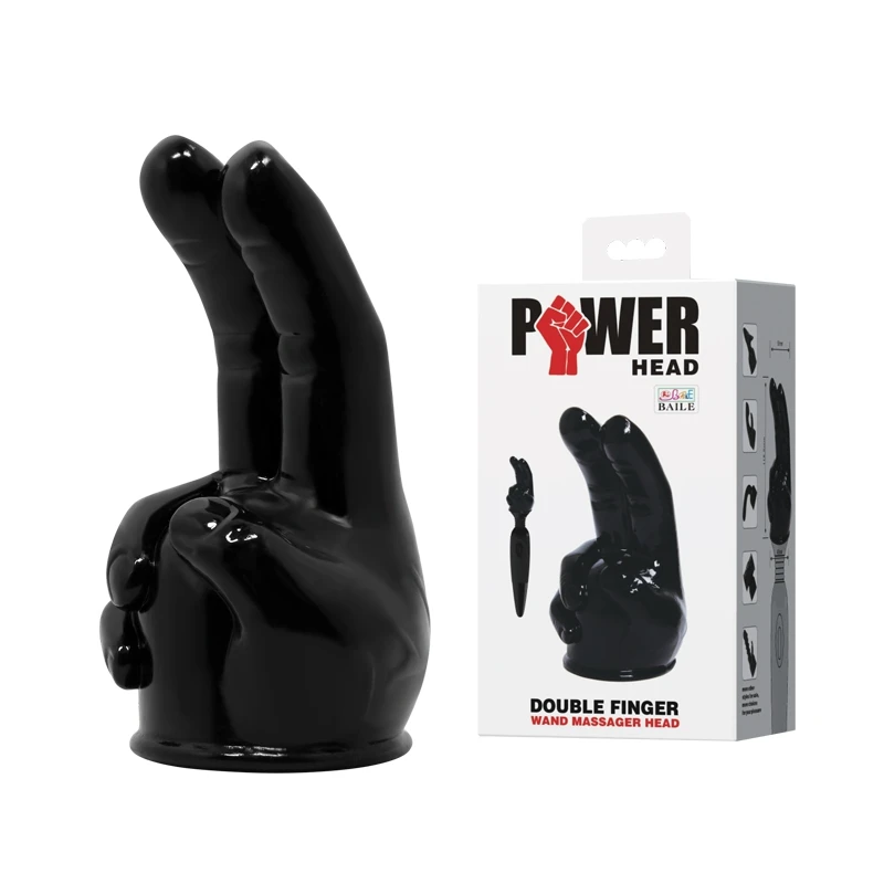 Baile новая медицинская TPR палочка Messager Head power Double Finger AV секс-игрушка для женщин