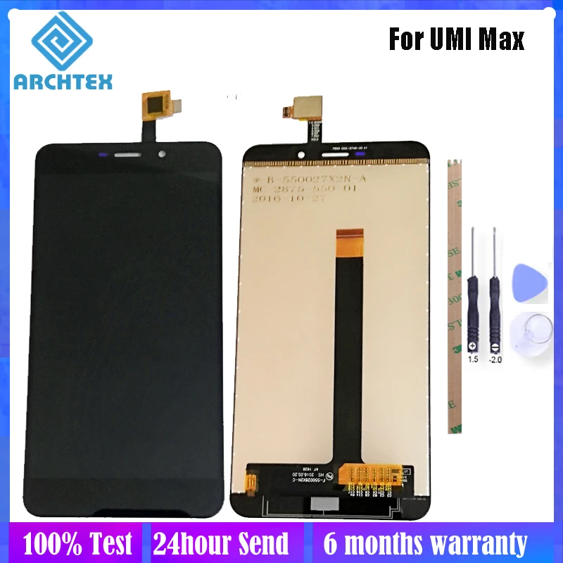 Оригинальный ЖК дисплей UMI MAX 5 дюйма + кодирующий преобразователь сенсорного