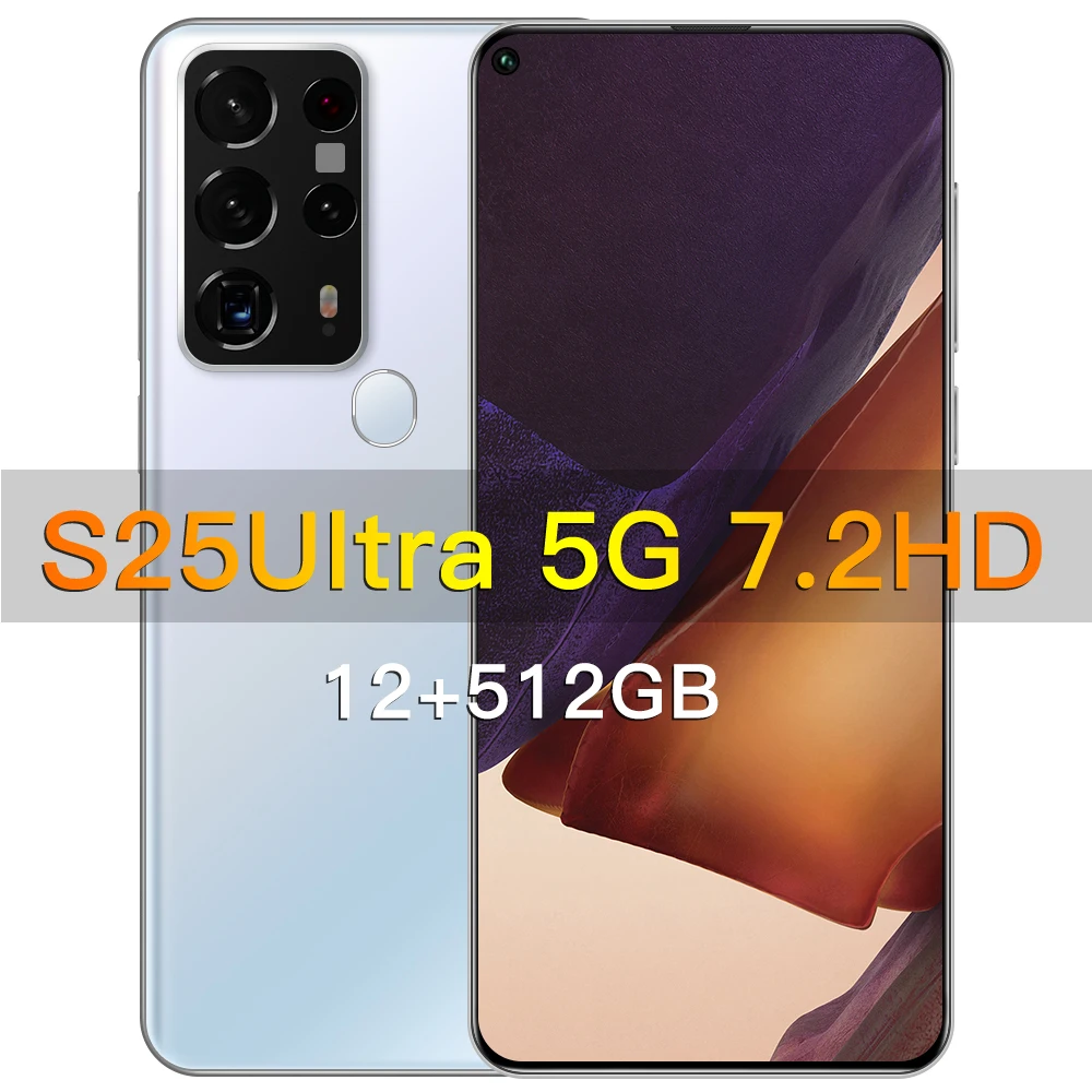 s25 ultra 12gb 256gb 512gb 6 6 inch android 10 0 5g 6000mah global version mobile phone waterdrop hd screen cellphone smartphon free global shipping