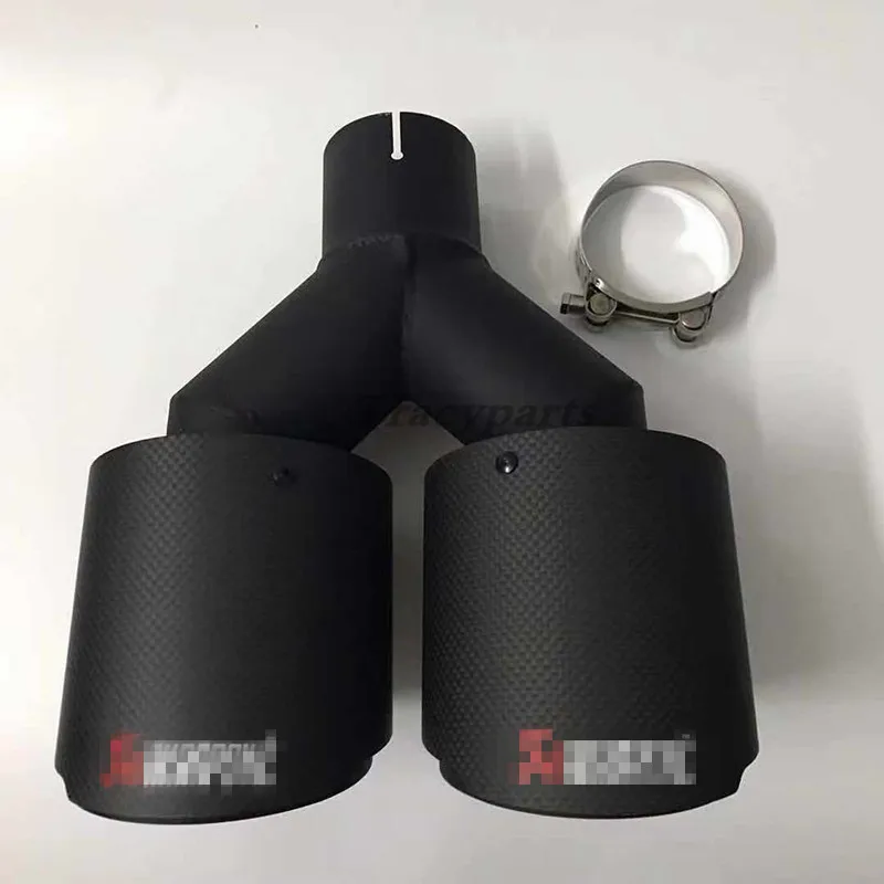 1 шт. Akrapovic 63 мм в 89 из универсальной черной нержавеющей стали + Наконечники