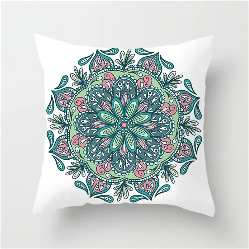 

Fuwatacchi Classical Pattern Cushion Cover Geometric Colorful Printed Pillow Cover For Home Decoration Sofa Floral Pillowcase