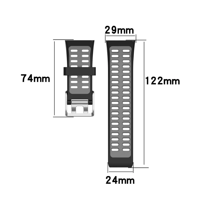 

ALLOYSEED Silicone Replacement Wrist Watch Band for Polar V800 Smart Bracelet with Tool Smart watch Strap for Men Women