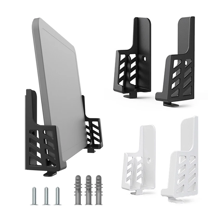 

Dual Card Slot Wall Mount Stand For Mobile Phone Tablet Holder Adjustable Storage Bracket For PC Smartphone E-Book ABS Mount