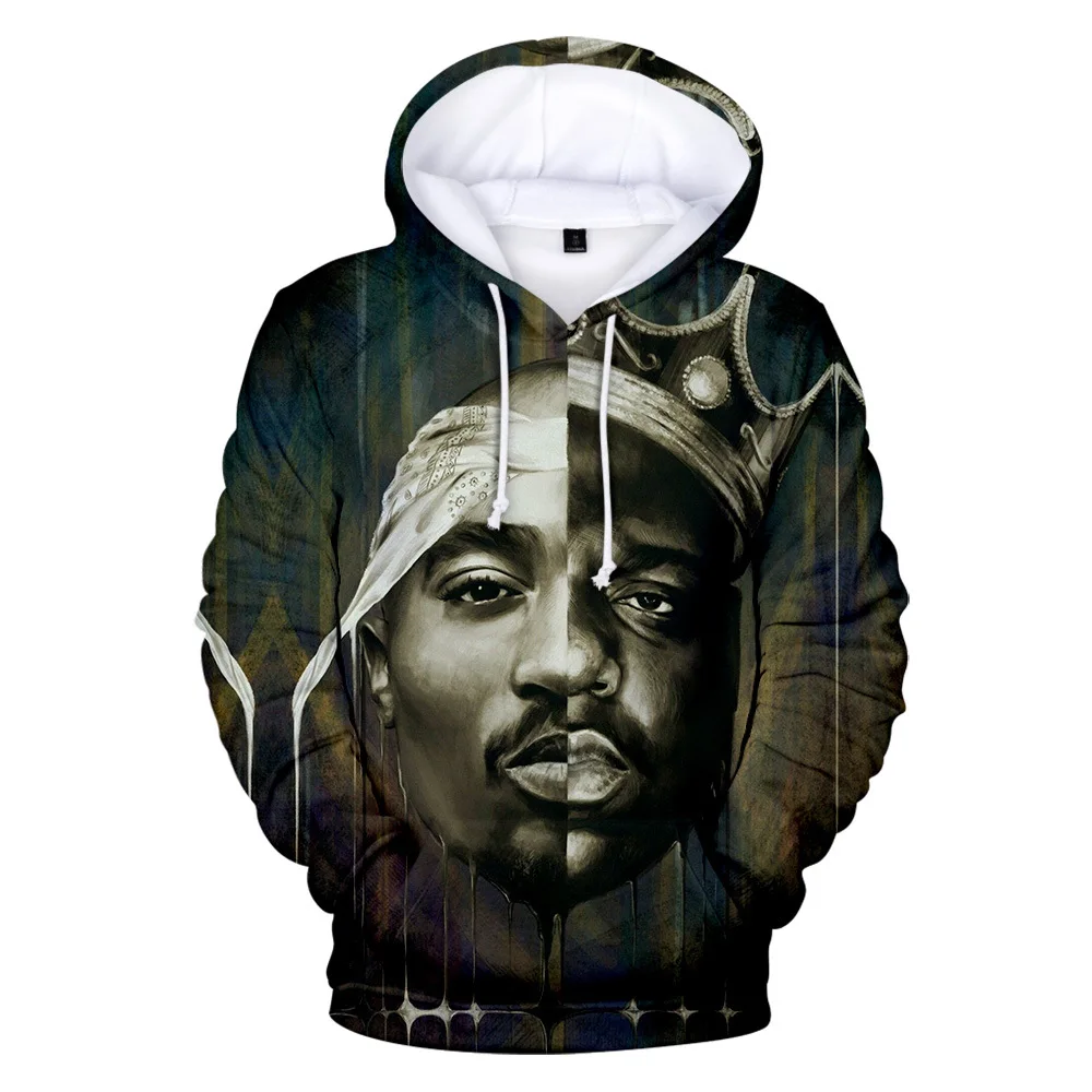 

Известный B.I.G. Толстовка с 3D рисунком, пуловеры, уличный пуловер в стиле хип-хоп с 3D рисунком, мужская и женская Повседневная модная Толстовк...