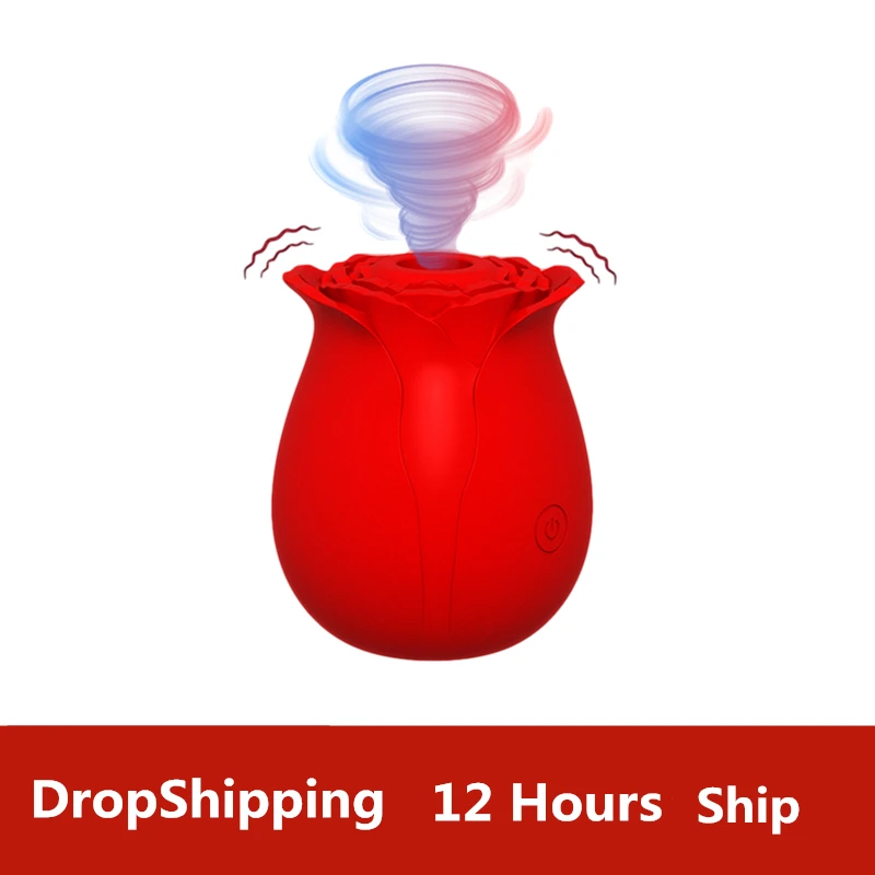 Роза Форма влагалища тренер Вибраторы Эротические присосок для соска оральный