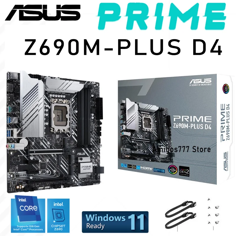 

LGA 1700 Asus PRIME Z690M-PLUS D4 материнский корд DDR4 Intel Z690 PCIe 5,0 M.2 Процессор Intel 12-го поколения Z690 игровая пластина-мама 1700 Новинка