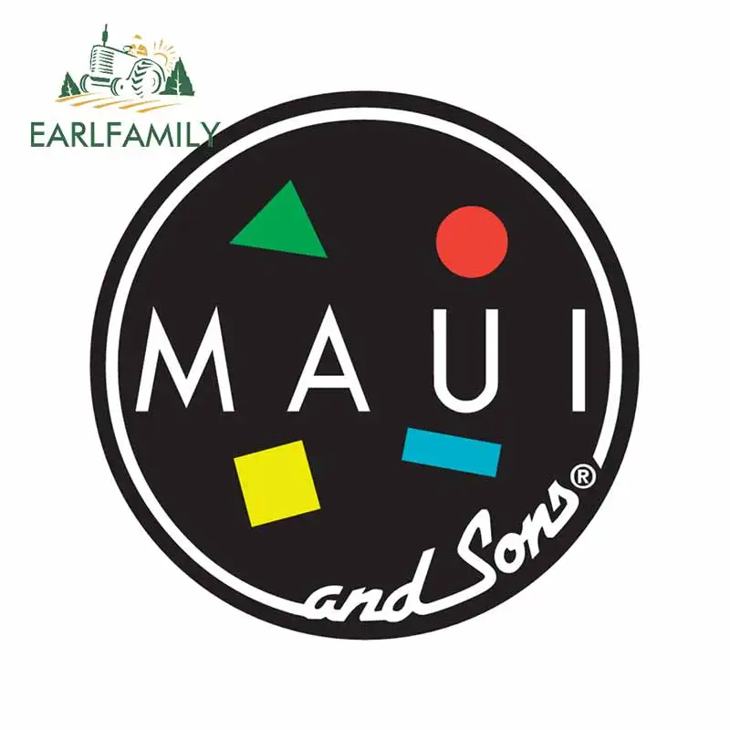 

EARLFAMILY 13cm x 13cm For Maui Graffiti Car Stickers Vinyl Material Decal Waterproof Windshield Occlusion Scratch Decoration