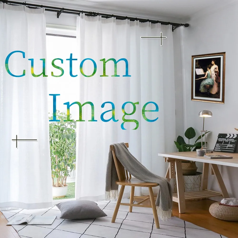 

Уникальный дизайн по индивидуальному заказу черный занавес яркое изображение печать полиэстер занавес крючки для гостиной спальни декор 2 ...