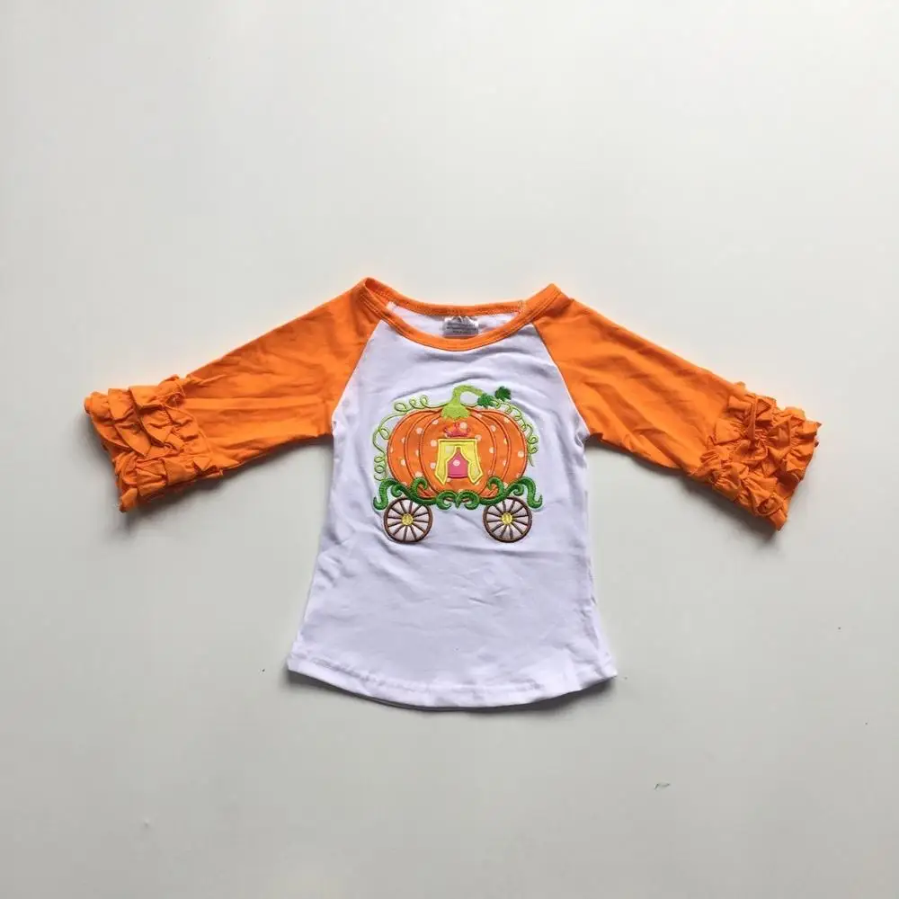 Girlymax осенняя одежда для маленьких девочек на Хэллоуин хлопковая Футболка с