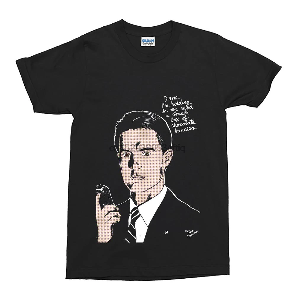 

Agent Dale Cooper Chocolate Bunnies Twin Peaks Black T Shirt