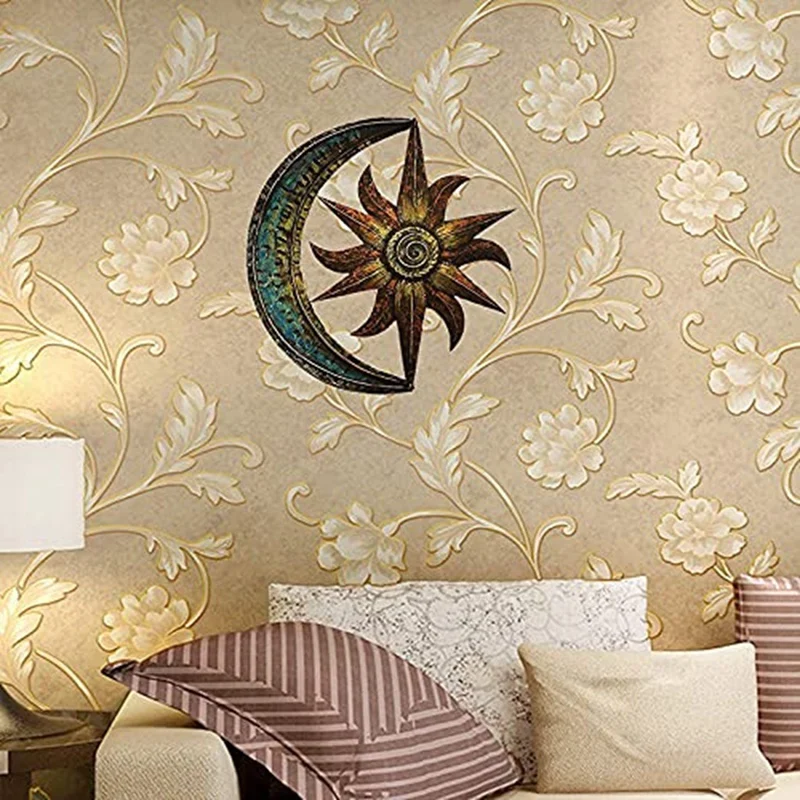 

Celestial Sun Star Metal Wall Art Craft Durable Home Hanging Decor Wall Art Decoration Creative Moon Adornment