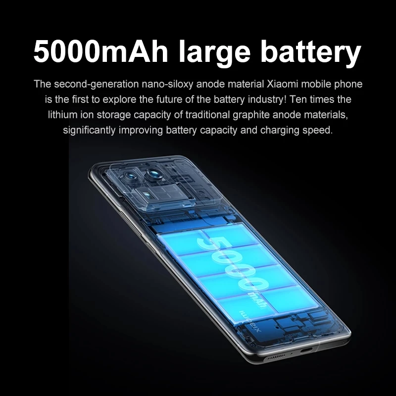 Китайская версия Xiaomi Mi 11 ультра смартфон 12 Гб ОЗУ 256 ГБ ROM Snapdragon 888 Octa Core 50MP 120 Гц зум