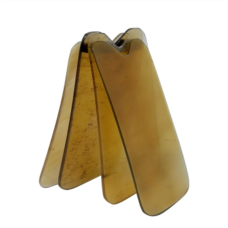 Оптовая продажа Красота и здоровье квадратная Массажная доска Guasha 100% желтый