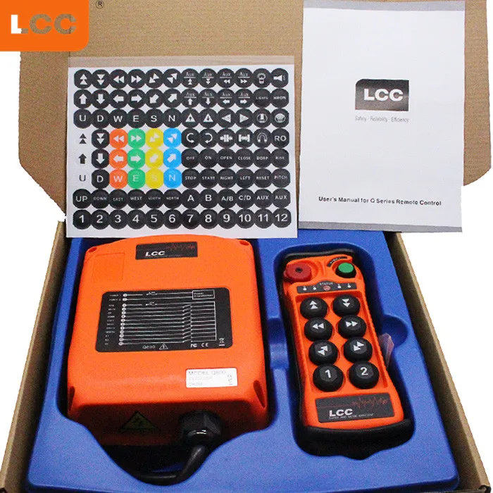 

Q808 double speed button overhead crane industrial remote control