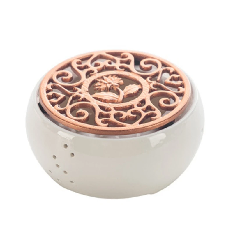 

Керамическая подставка под чайник с подогревом, портативный держатель для чайника, подсвечник с изоляцией, аксессуары для чая