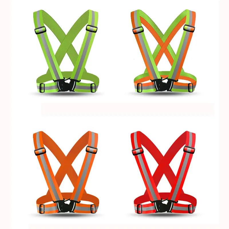 

100% High Visibility Reflective Safety Traffic Night Work Security Running Cycling Safety Reflective Vest