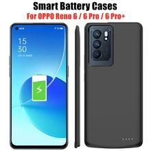 Battery Charger Cases For OPPO Reno 6 Pro Battery Case 6800mAh Backup Power Bank Charging Cover for OPPO Reno 6 Pro+ Power Case