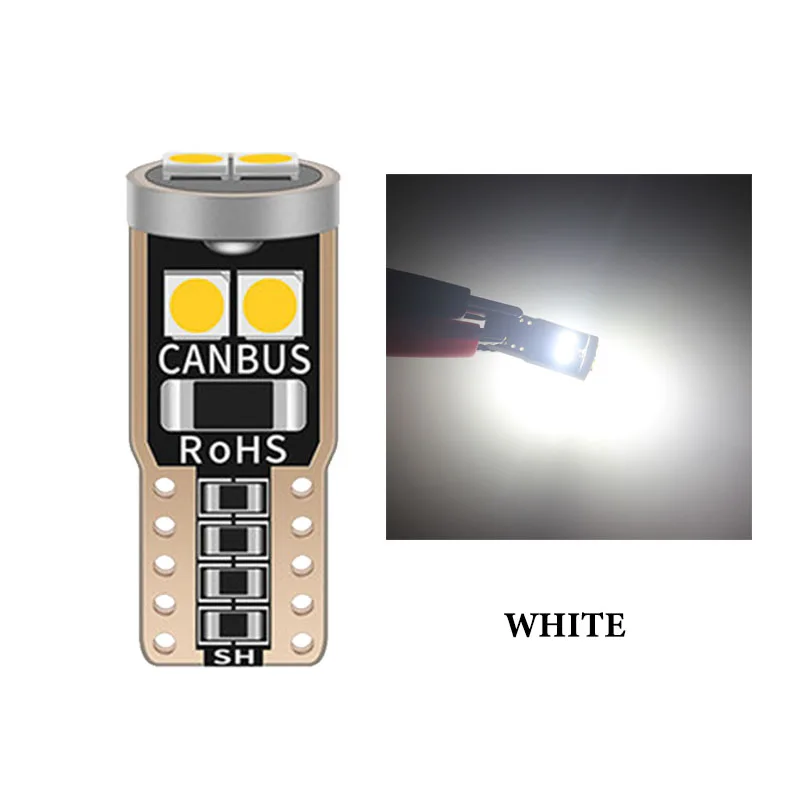 

1 шт. W5W LED T10 светодиодный светильник для салона автомобиля canbus 194 501 6 SMD 3030 светодиодный светильник струмент свет s Клин для лампы светильник без ошибок 12 в 6000 К