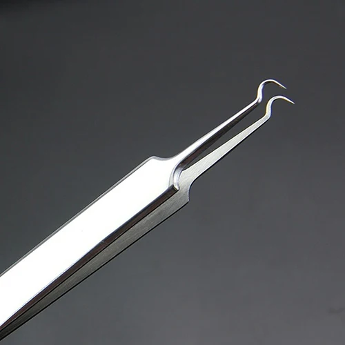 Stainless Steel Bend Curved Blackhead Remover Blemish Extractor Blackhead Acne Pimple Comedone Clip Remover Tool Acne Needle