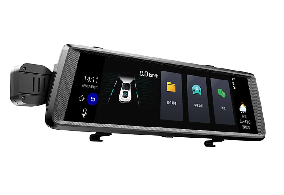 Anstar 10" 4G Android Mirror Car DVR 1080P Video Record GPS Navigation Dash Cam WiFi Dual Lens Registrar Auto Camera