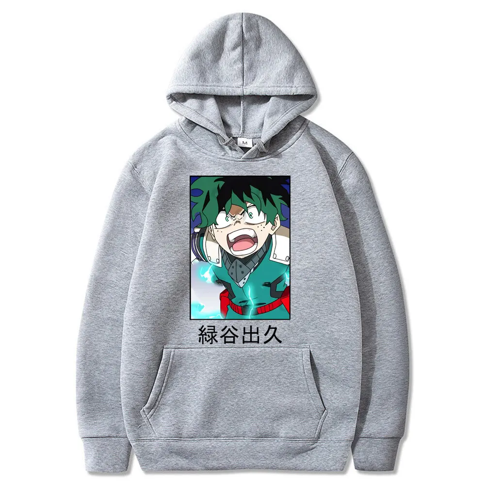 

Толстовка с капюшоном «Моя геройская Академия» в стиле боку, толстовка унисекс с японским аниме, уличная одежда в стиле хип-хоп, крутые толс...