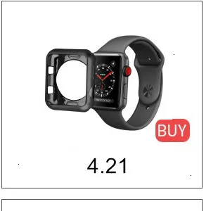 Прочный армированный резиновый чехол для Apple Watch 4, 3, 2, 1, 40 мм, 44 мм, защитный термополиуретановый защитный чехол для Iwatch 42 мм
