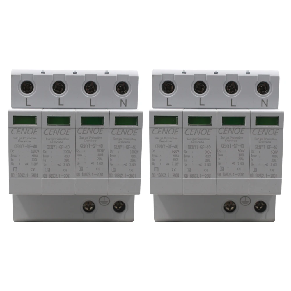 Price 2019 en ideal 4P DC1000V 500V PV güç dalgalanma koruyucu spd paratoner 20KVA 40K güçlü akım deşarj yeteneği