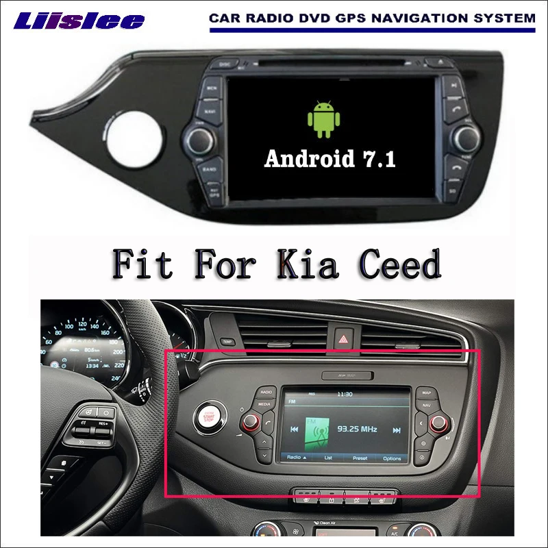 Liislee Android 7 1 2G RAM для Kia Ceed 2012 автомобильный Радио Аудио Видео Мультимедиа DVD плеер