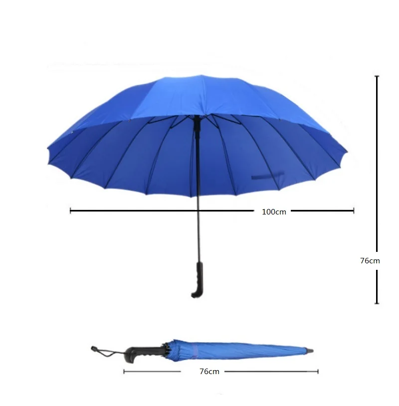 Rainy Man Lady 16ribs 100cm Streth Long-Handle Colourful Automatic Rainbow Umbrella | Дом и сад