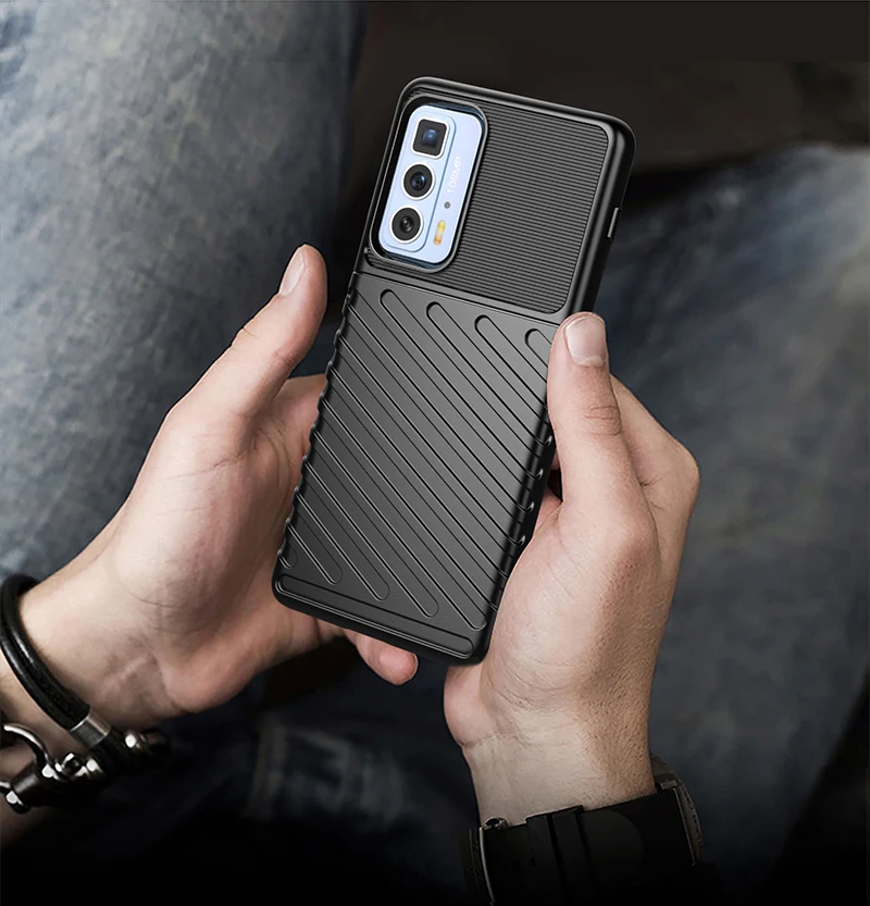 Rugged Fiber Case For Motorola Moto Edge S Pro Cover For Moto Edge S Pro Funda Shockproof Phone Bumper for Moto Edge S Pro