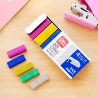 2020 colorful stapler book staples stitching needle 1 2 cm book staples 800pcsbox office stationery supplies
