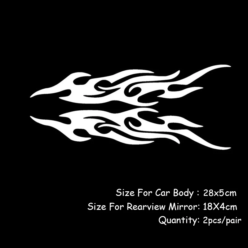 2 шт. наклейки на автомобильные кузова с эффектом пламени|Наклейки автомобиль| |