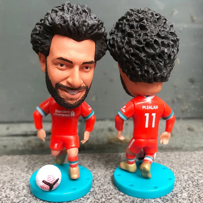 

2.5inch Sports Star Liverp Salah Mane Cartoon doll Car Dashboard Decoration home furnishings Office furnishings